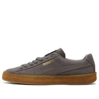 Zapatos de tabla de ocio de ante y crepé gris