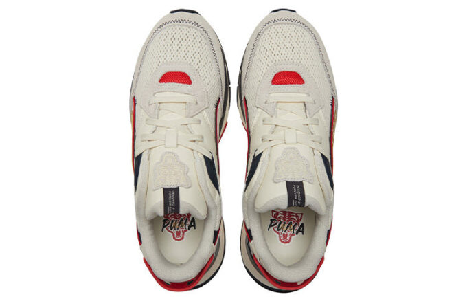 Zapatos Deportivos Casuales “Crema Negro Rojo”